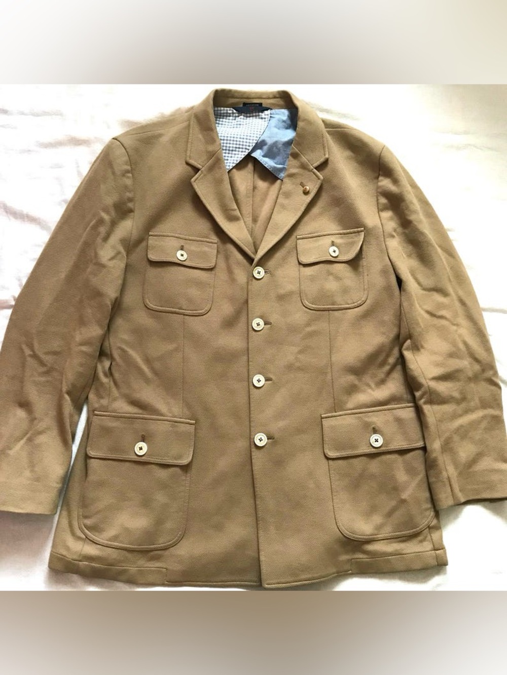 Men's Military-Style Field Jacket in Camel
